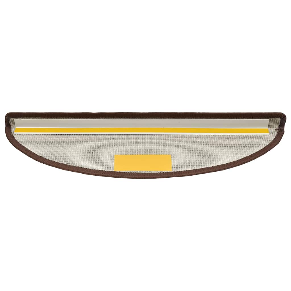 trappemåtter 30 stk. 56x17x3 cm kaffebrune halvrund