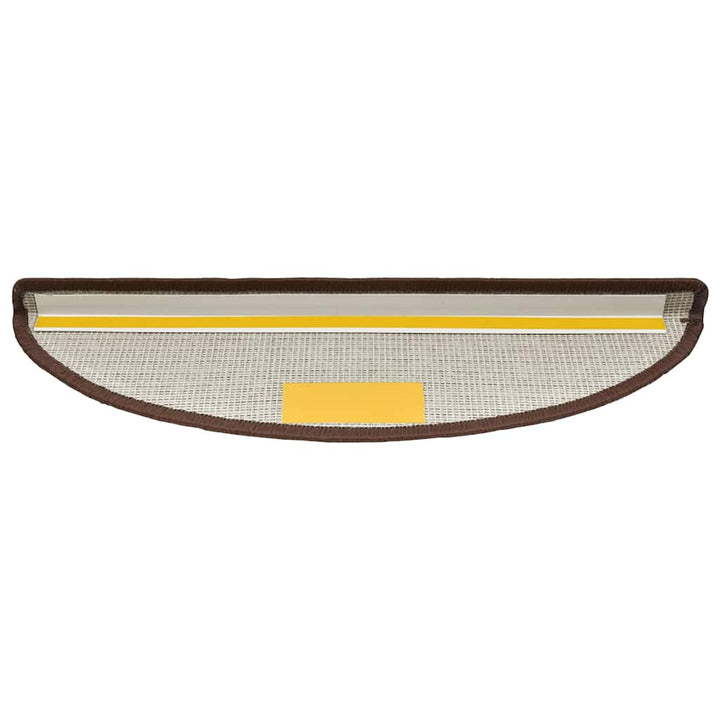 trappemåtter 30 stk. 56x17x3 cm kaffebrune halvrund