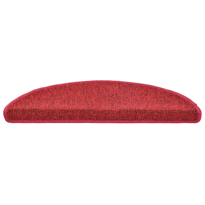 trappemåtter 30 stk. 56x17x3 cm bordeaux halvrund