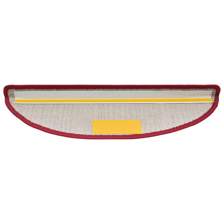 trappemåtter 30 stk. 56x17x3 cm bordeaux halvrund
