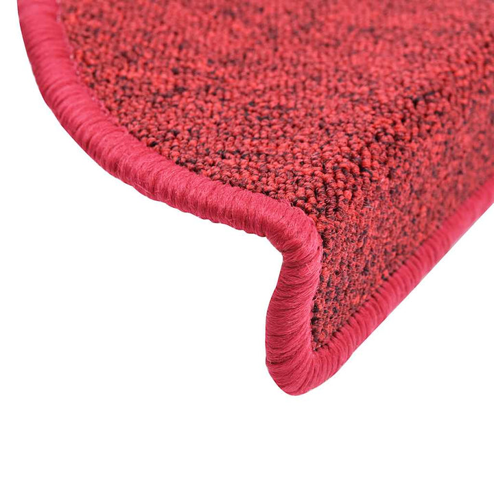 trappemåtter 30 stk. 56x17x3 cm bordeaux halvrund