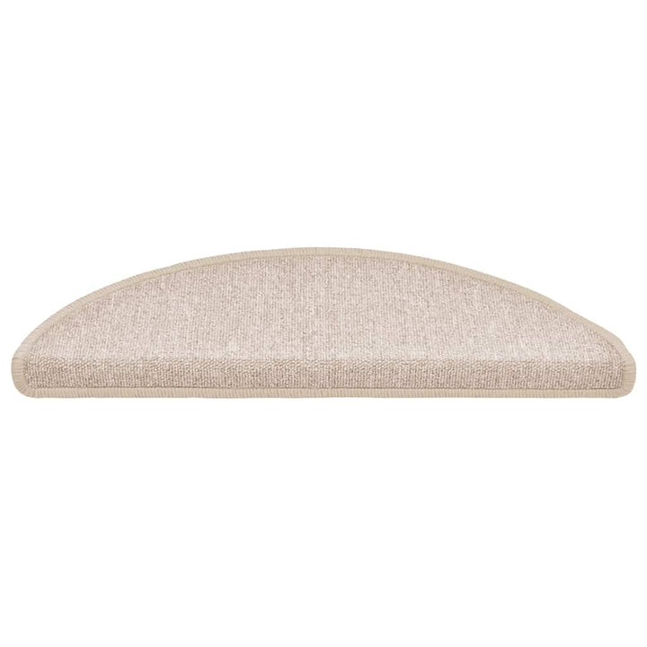 trappemåtter 30 stk. 56x17x3 cm taupe halvrund