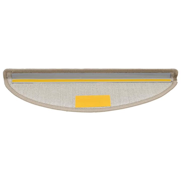 trappemåtter 30 stk. 56x17x3 cm taupe halvrund