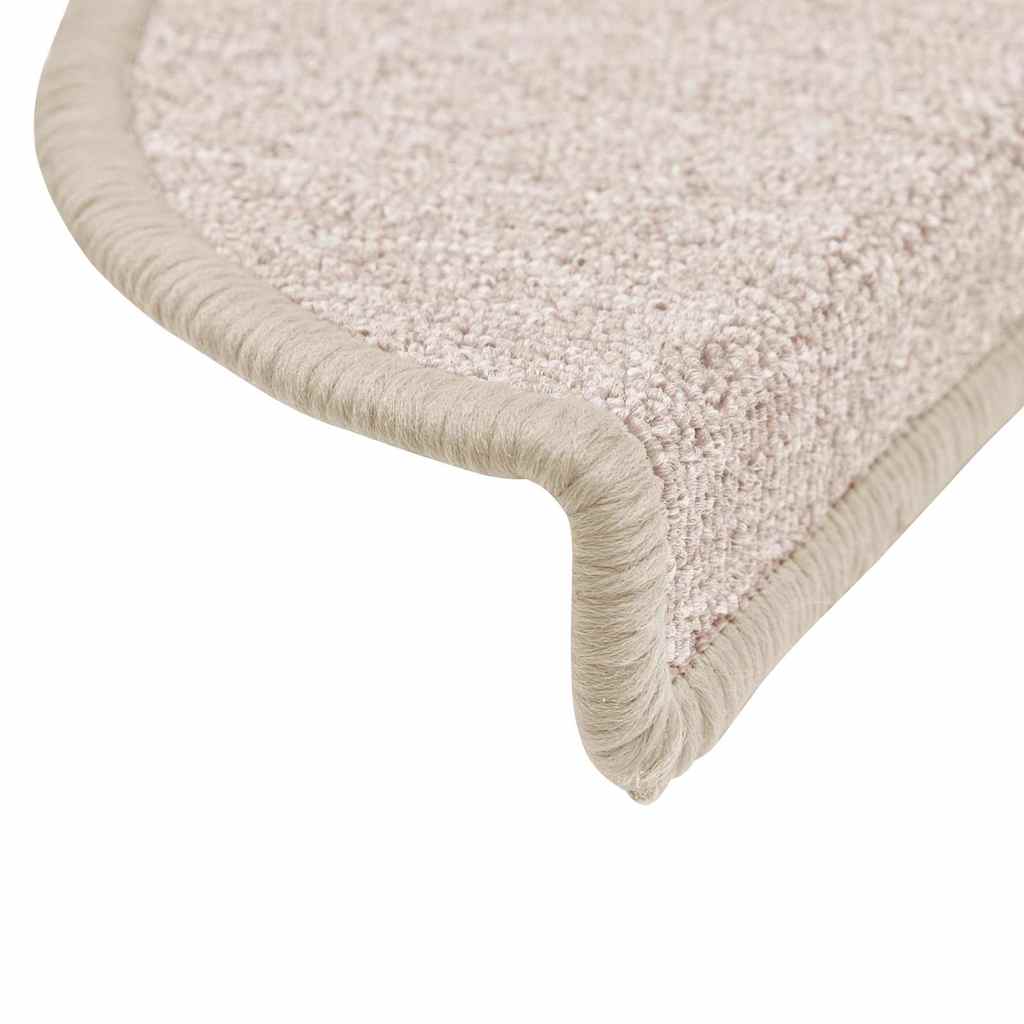trappemåtter 30 stk. 56x17x3 cm taupe halvrund