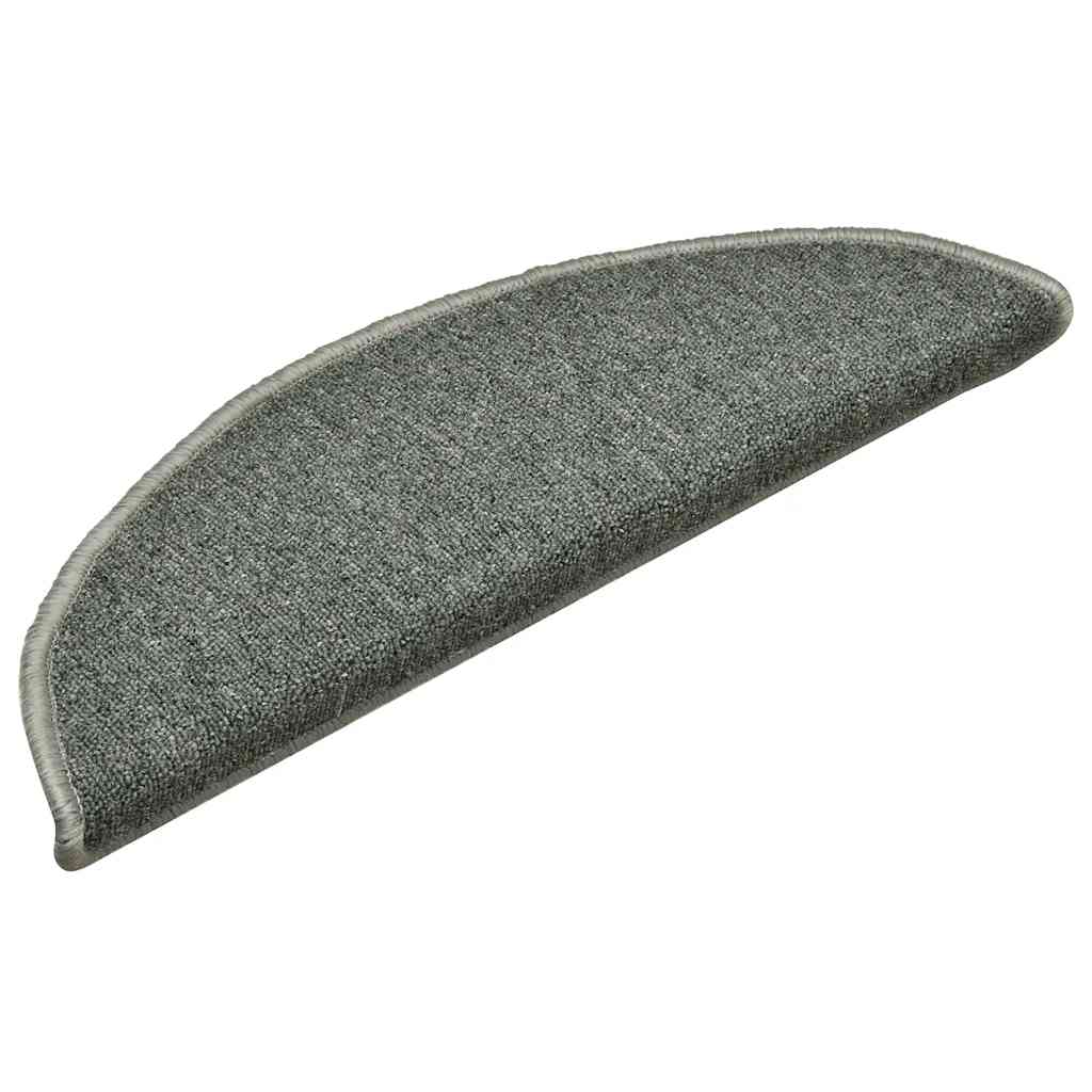 trappemåtter 30 stk. 56x17x3 cm mørkegrønne halvrunde