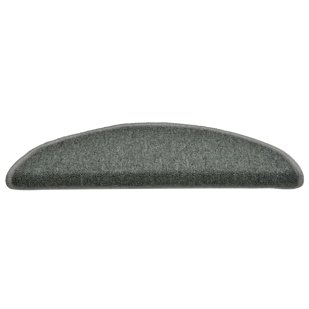 trappemåtter 30 stk. 56x17x3 cm mørkegrønne halvrunde