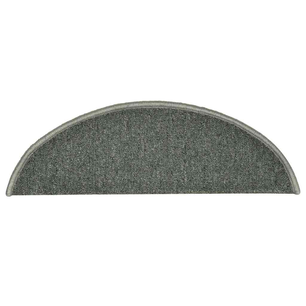 trappemåtter 30 stk. 56x17x3 cm mørkegrønne halvrunde