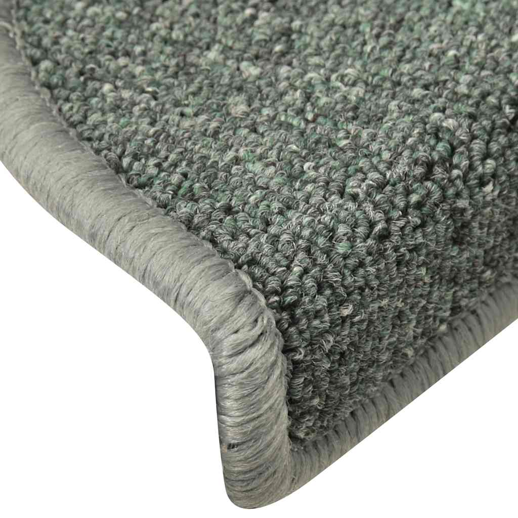 trappemåtter 30 stk. 56x17x3 cm mørkegrønne halvrunde
