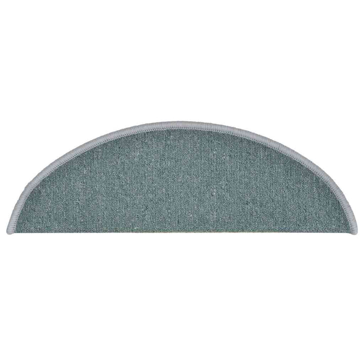 trappemåtter 30 stk. 56x17x3 cm havblå halvrunde