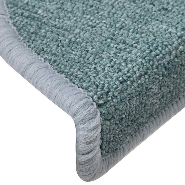 trappemåtter 30 stk. 56x17x3 cm havblå halvrunde