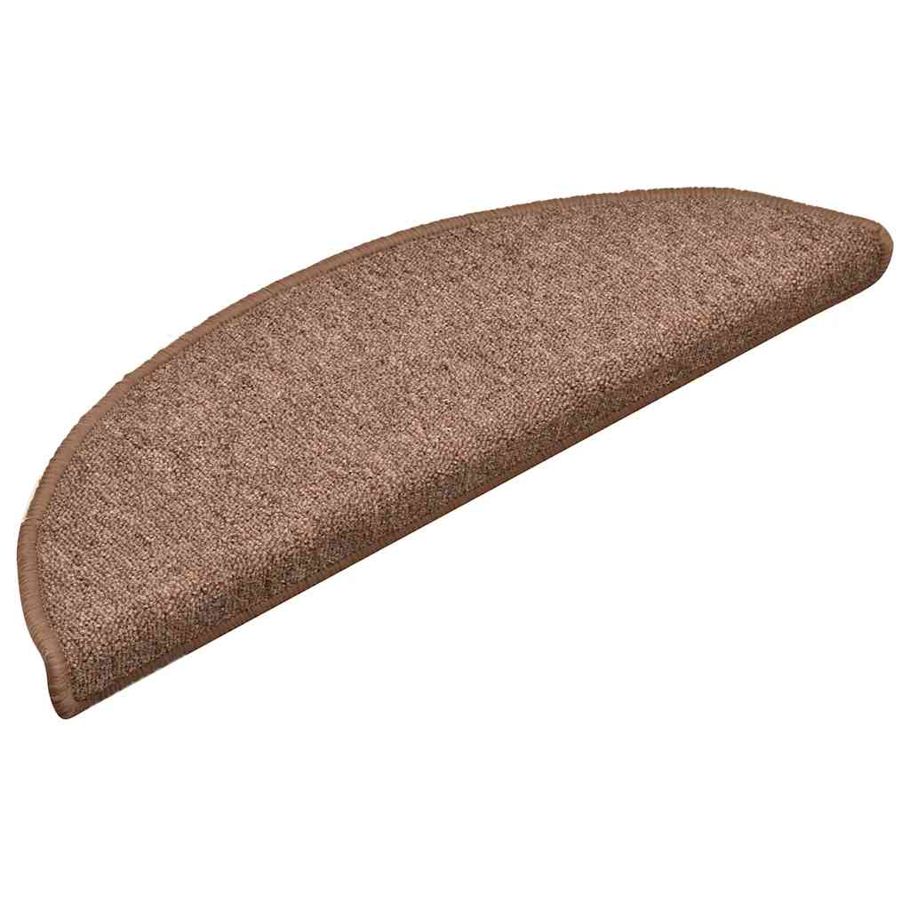 trappemåtter 30 stk. 56x17x3 cm brune halvrunde