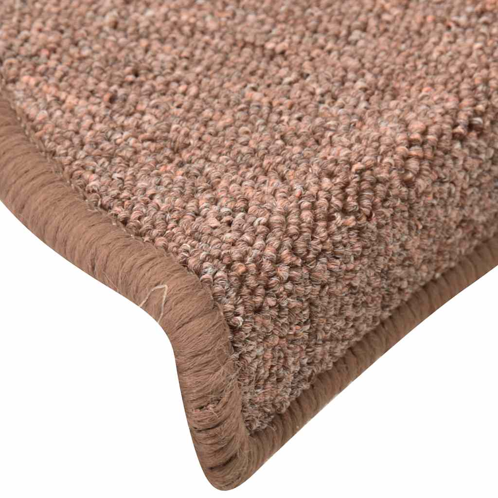trappemåtter 30 stk. 56x17x3 cm brune halvrunde