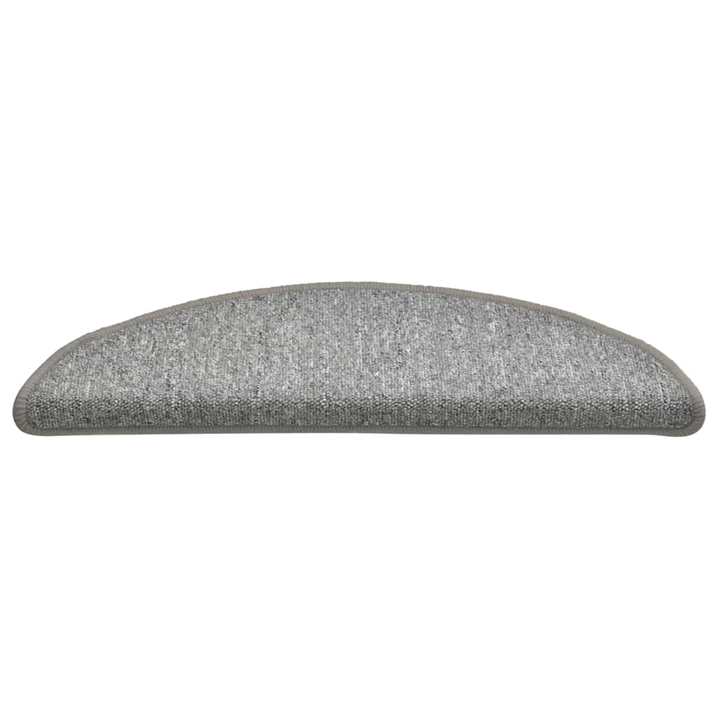 trappemåtter 30 stk. 56x17x3 cm lysegrå halvrunde