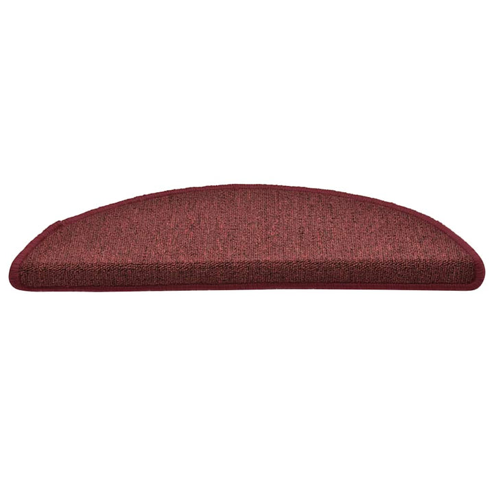 trappemåtter 30 stk. 56x17x3 cm bordeaux halvrund