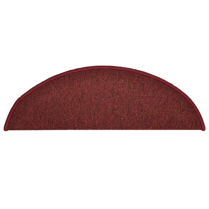 trappemåtter 30 stk. 56x17x3 cm bordeaux halvrund