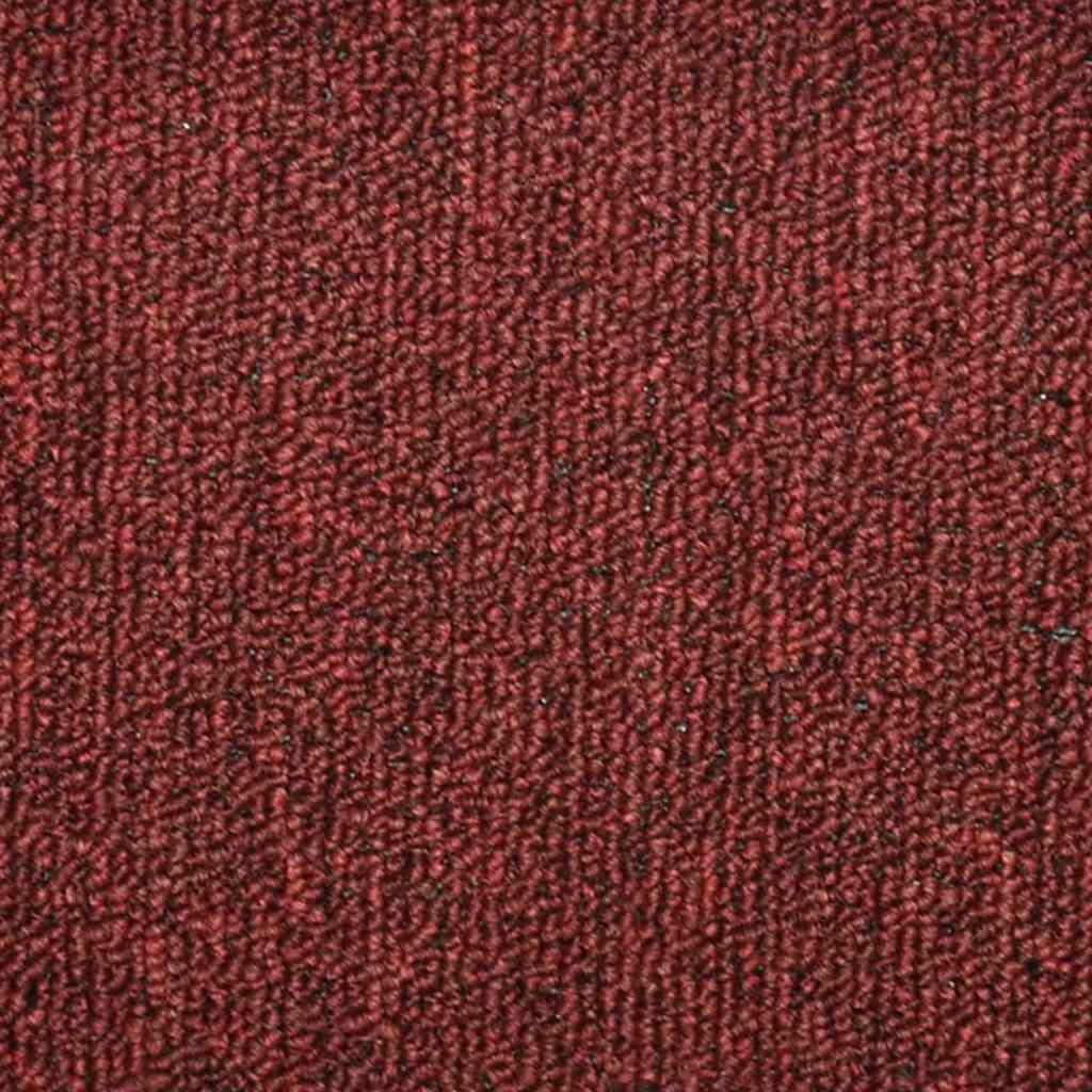 trappemåtter 30 stk. 56x17x3 cm bordeaux halvrund