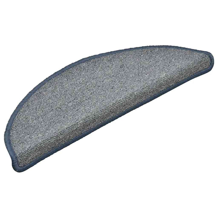 trappemåtter 30 stk. 56x17x3 cm lysegrå og blå halvrunde