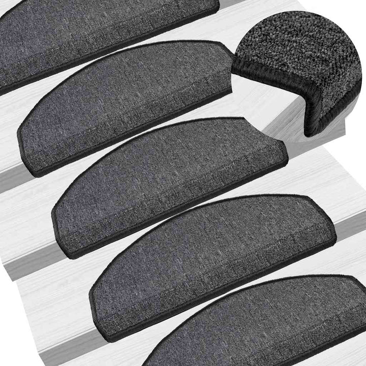 trappemåtter 30 stk. 65 x 24 x 4 cm antracit halvrund store