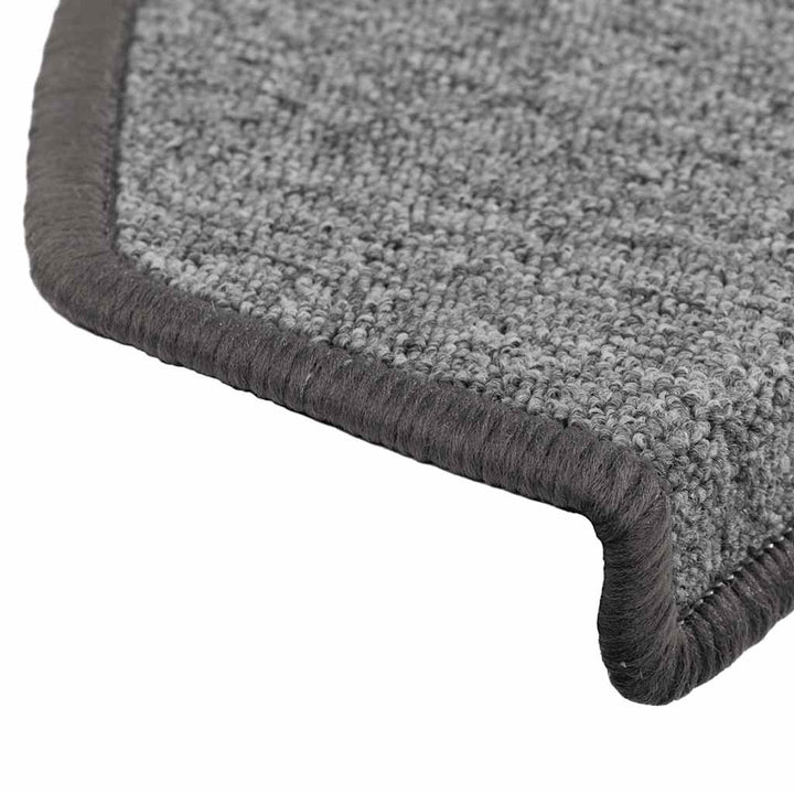 trappemåtter 30 stk. 65 x 24 x 4 cm mørkegrå halvrunde store