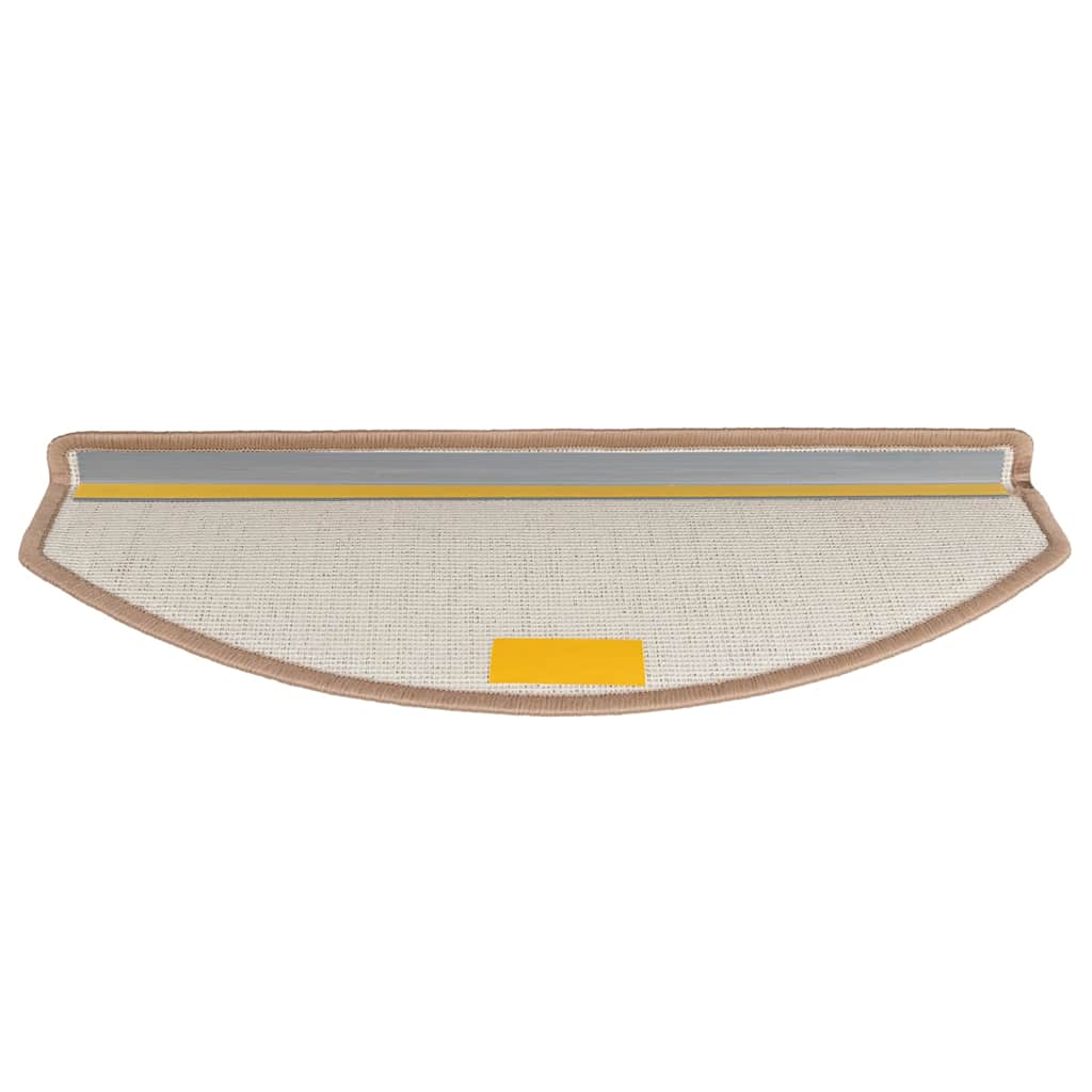 trappemåtter 30 stk. 65 x 24 x 4 cm lysebrune halvrunde store