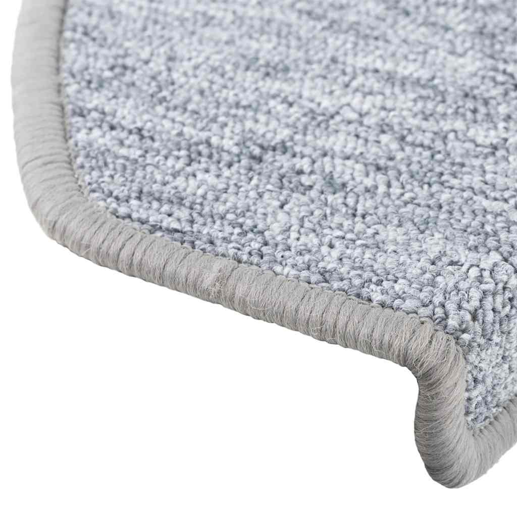 trappemåtter 30 stk. 65 x 24 x 4 cm lysegrå halvrunde store