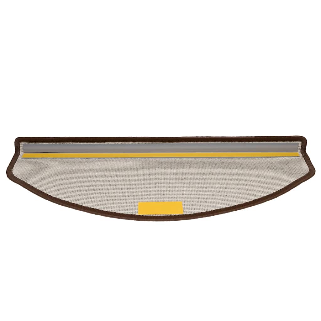 trappemåtter 30 stk. 65 x 24 x 4 cm kaffebrune halvrund store