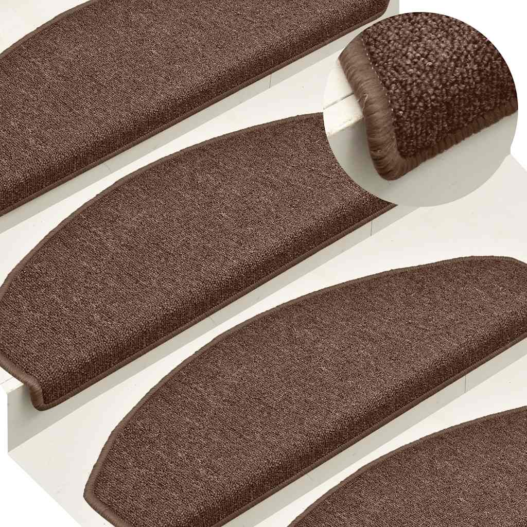 trappemåtter 30 stk. 65x24x4 cm brune halvrund store