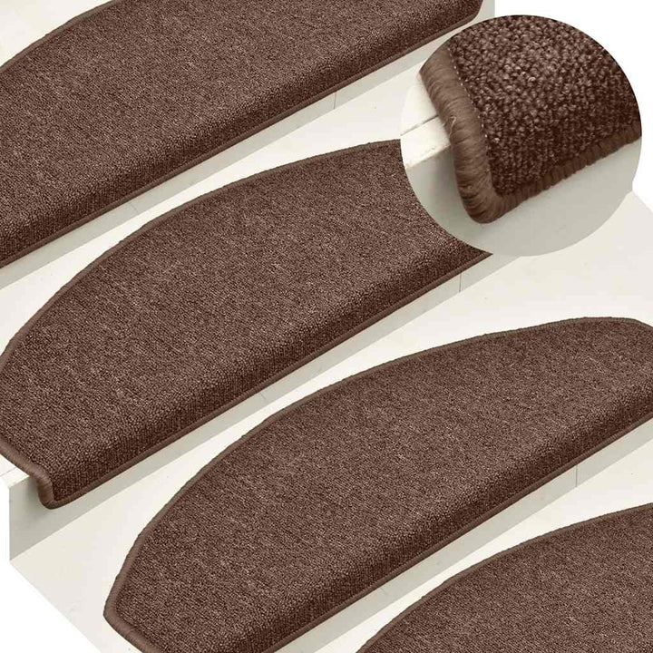 trappemåtter 30 stk. 65x24x4 cm brune halvrund store