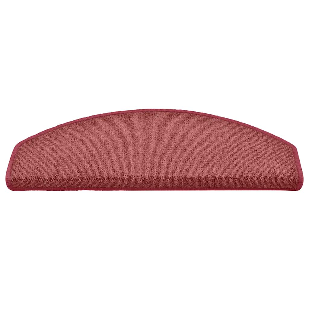 trappemåtter 30 stk. 65 x 24 x 4 cm bordeaux halvrund store