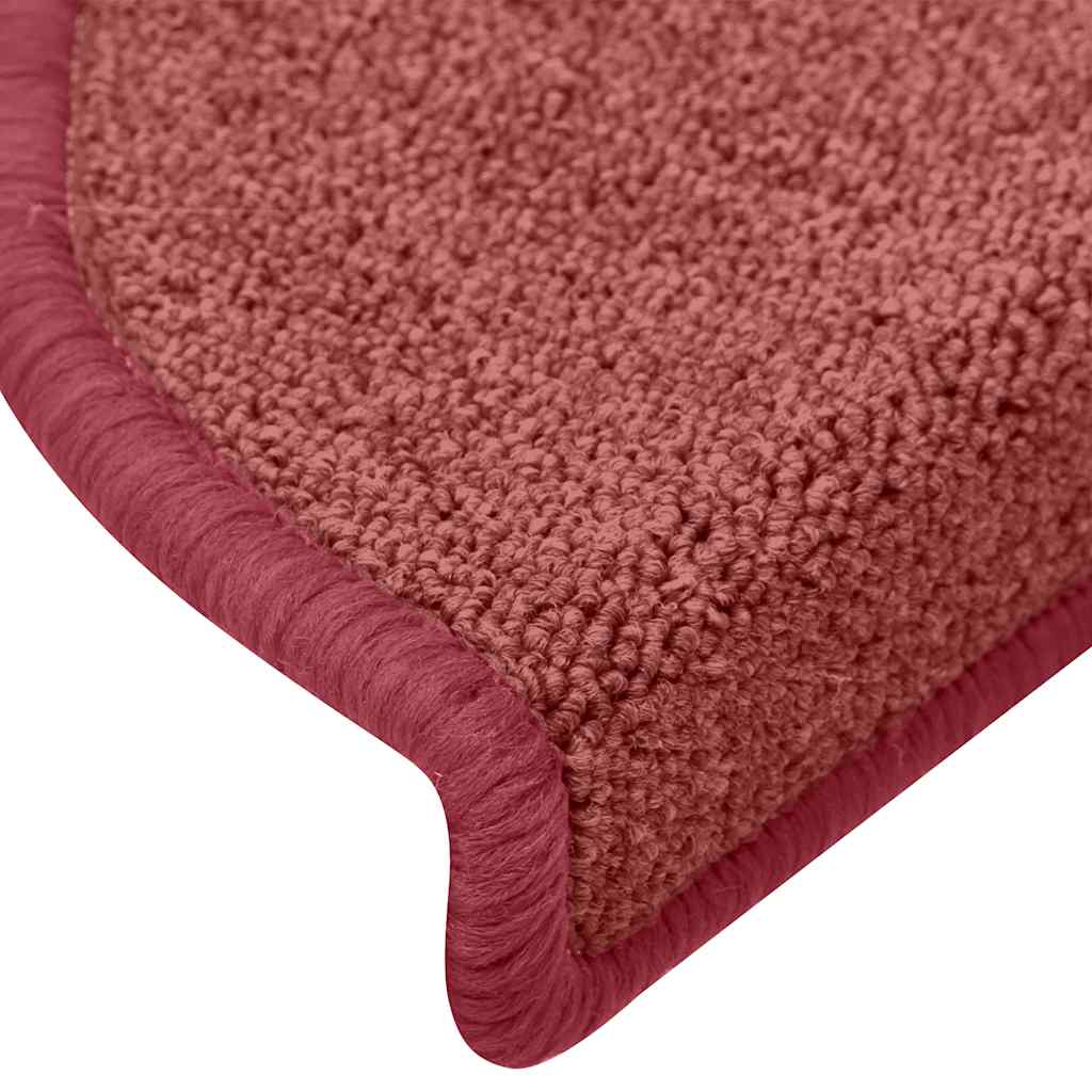 trappemåtter 30 stk. 65 x 24 x 4 cm bordeaux halvrund store