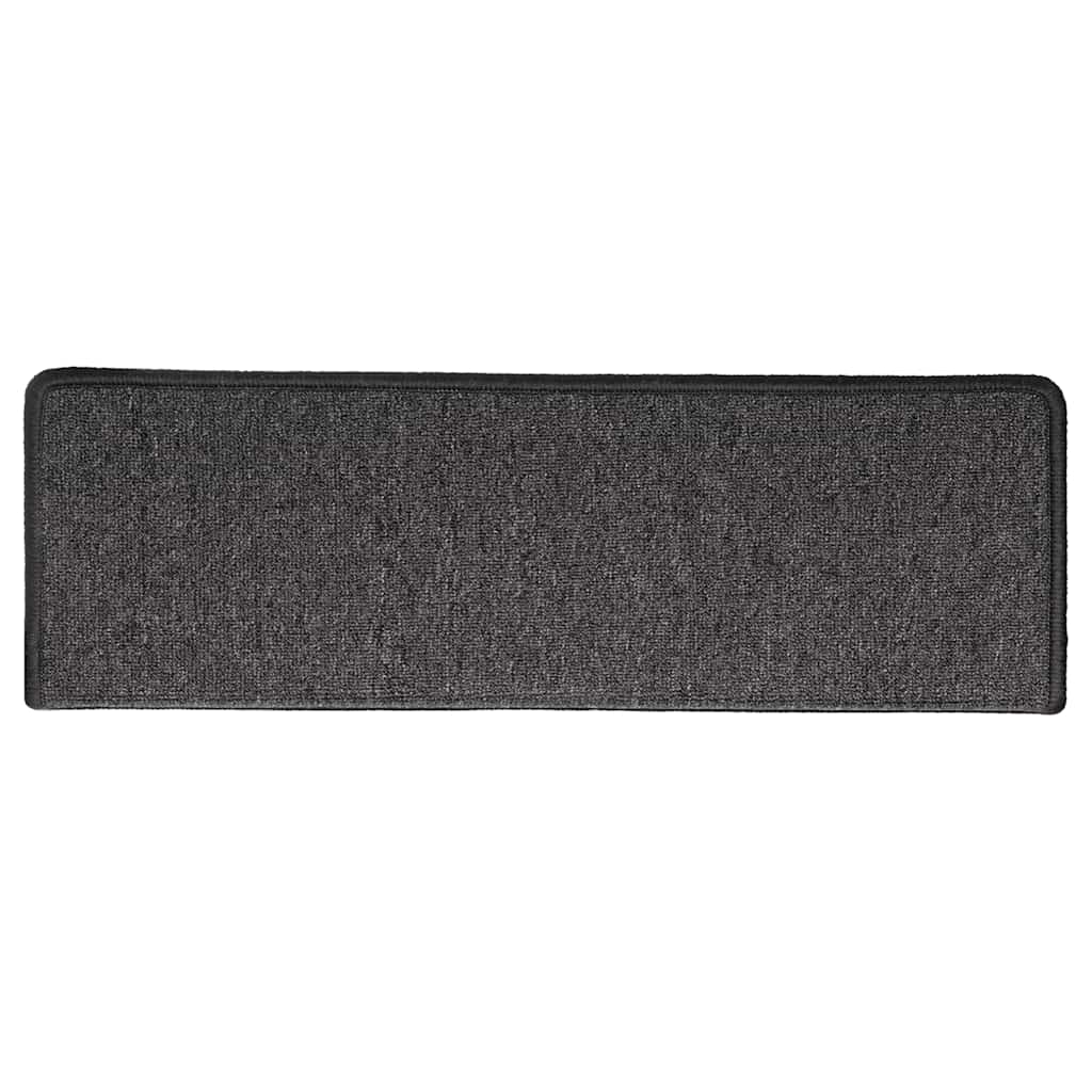 trappemåtter 30 stk. 65x21x4 cm antracit rektangulær kant