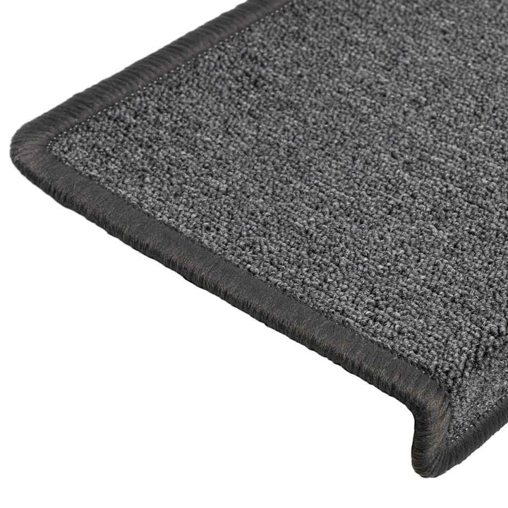 trappemåtter 30 stk. 65x21x4 cm mørkegrå rektangulær kant