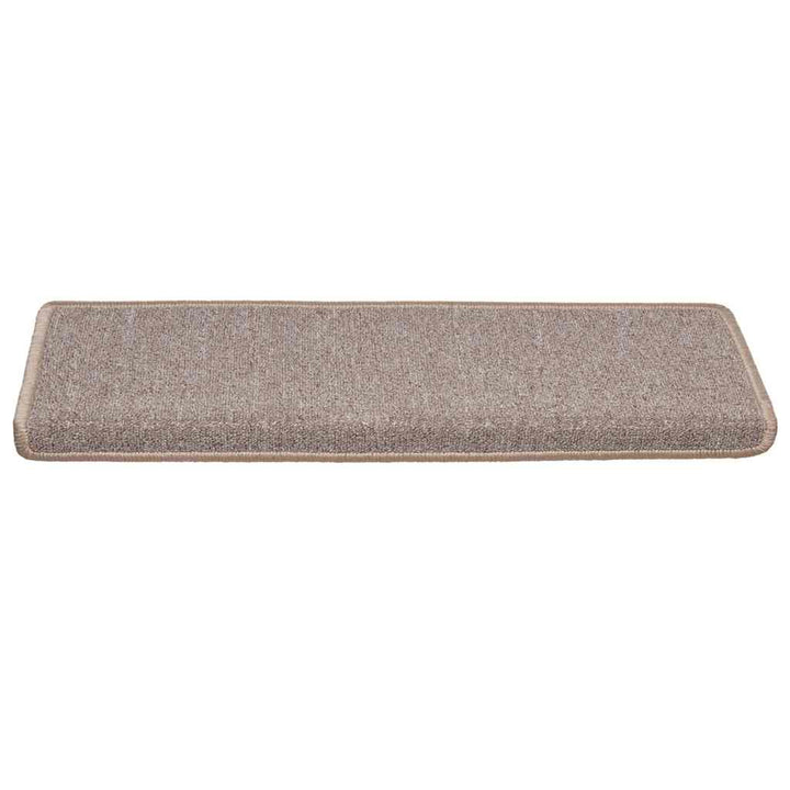 trappemåtter 30 stk. 65x21x4 cm lysebrune rektangulære kanter