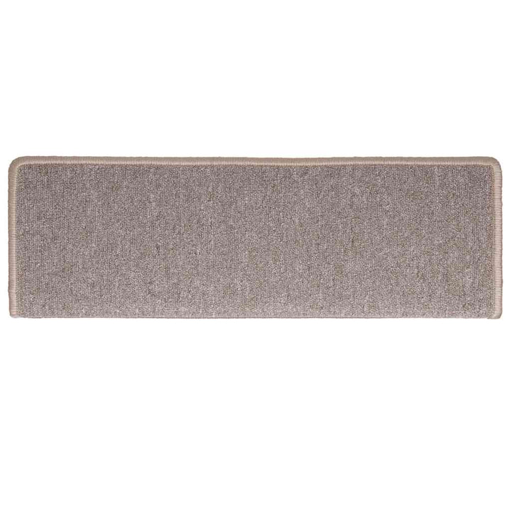 trappemåtter 30 stk. 65x21x4 cm lysebrune rektangulære kanter