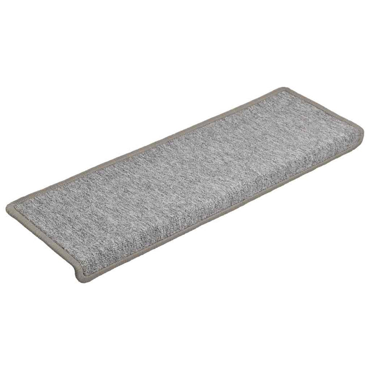 trappemåtter 30 stk. 65x21x4 cm lysegrå rektangulær kant