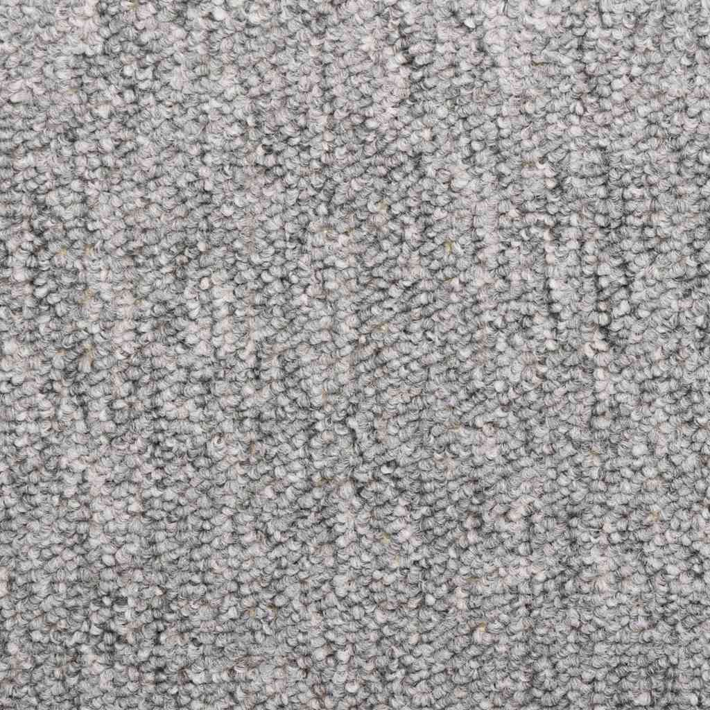 trappemåtter 30 stk. 65x21x4 cm lysegrå rektangulær kant