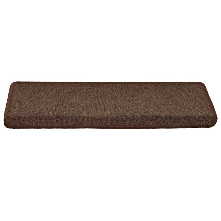 trappemåtter 30 stk. 65 x 21 x 4 cm kaffebrune rektangulære kanter
