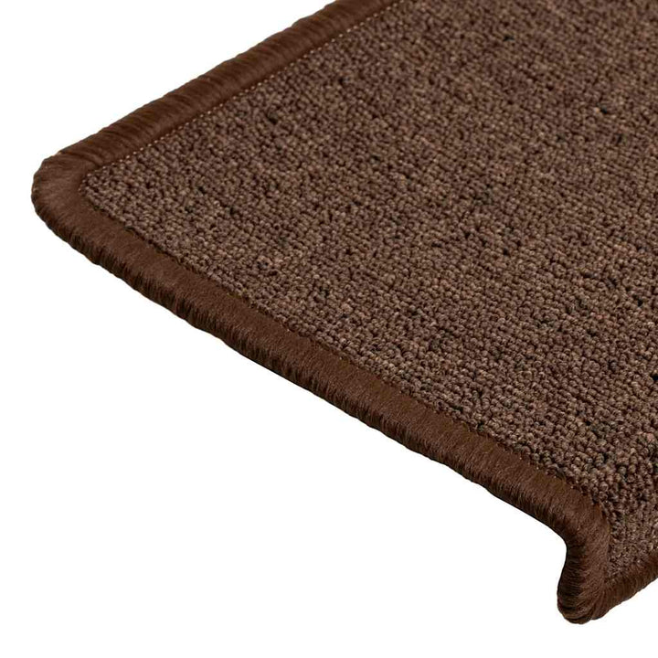 trappemåtter 30 stk. 65 x 21 x 4 cm kaffebrune rektangulære kanter