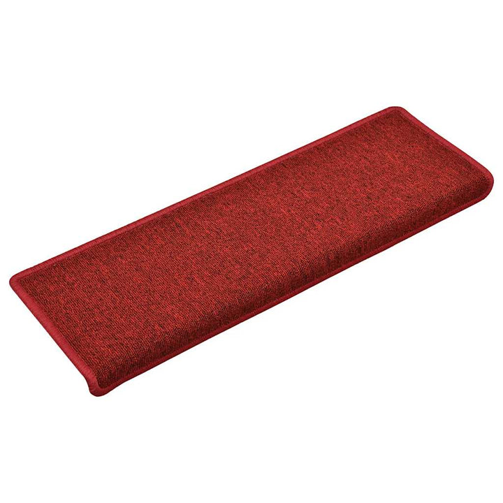 trappemåtter 30 stk. 65x21x4 cm bordeaux rektangulær kant
