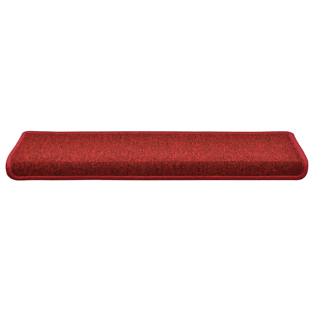 trappemåtter 30 stk. 65x21x4 cm bordeaux rektangulær kant