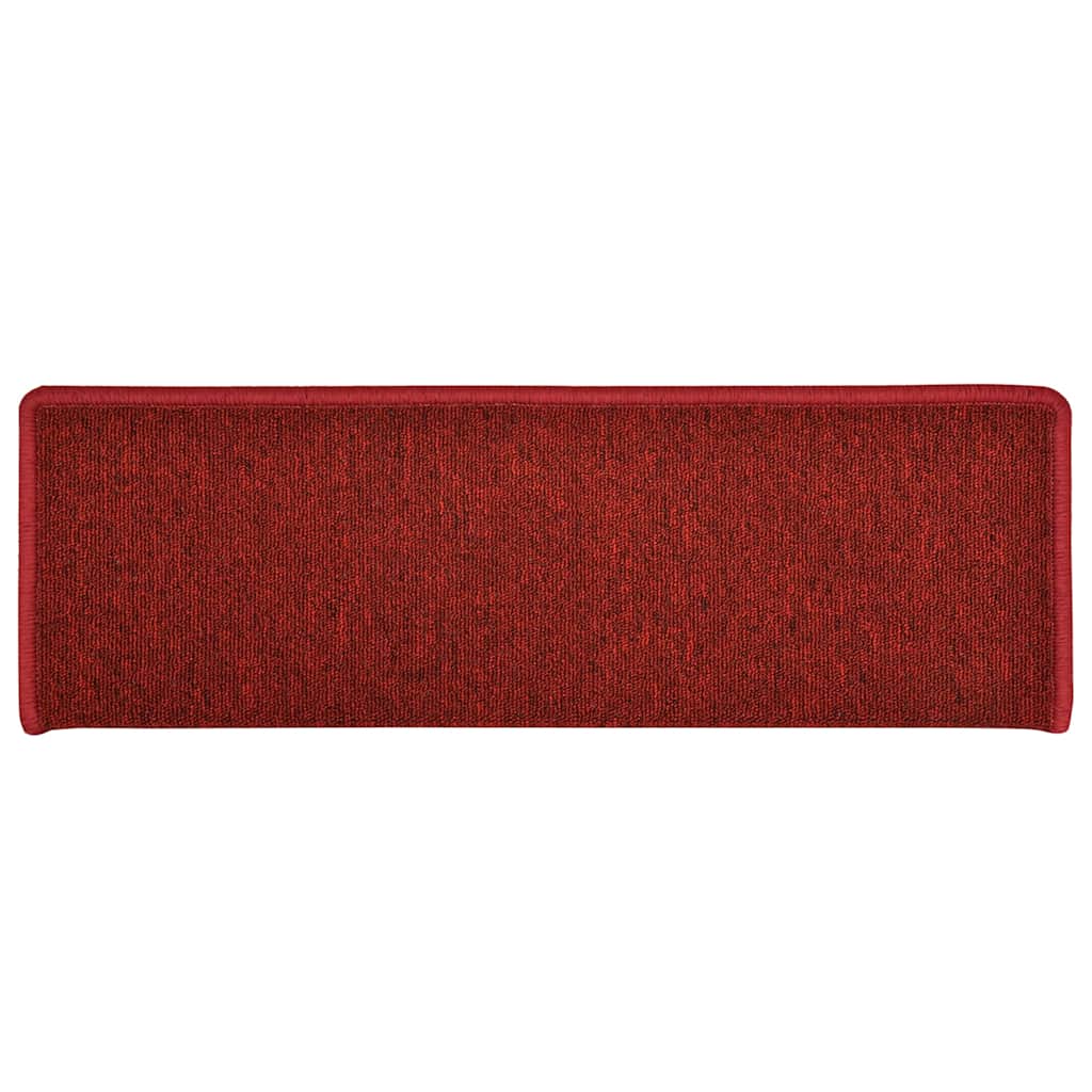 trappemåtter 30 stk. 65x21x4 cm bordeaux rektangulær kant