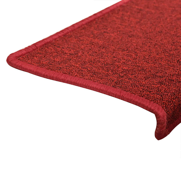 trappemåtter 30 stk. 65x21x4 cm bordeaux rektangulær kant