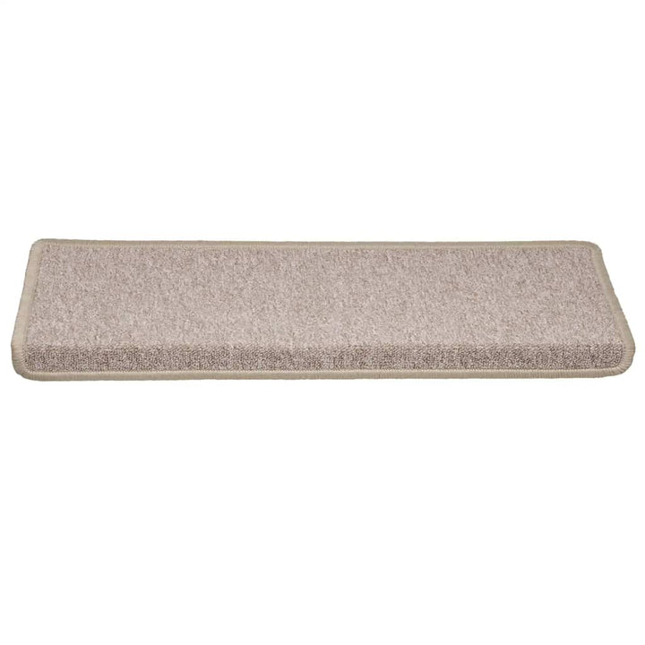trappemåtter 30 stk. 65x21x4 cm taupe rektangulær kant