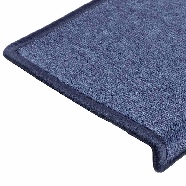 trappemåtter 30 stk. 65x21x4 cm blå rektangulær kant