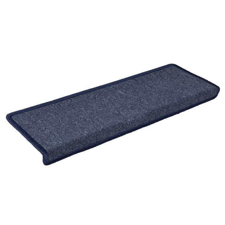 trappemåtter 30 stk. 65 x 21 x 4 cm mørkegrå og blå rektangulær kant