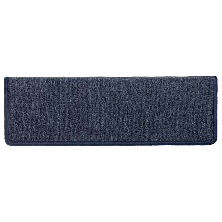 trappemåtter 30 stk. 65 x 21 x 4 cm mørkegrå og blå rektangulær kant