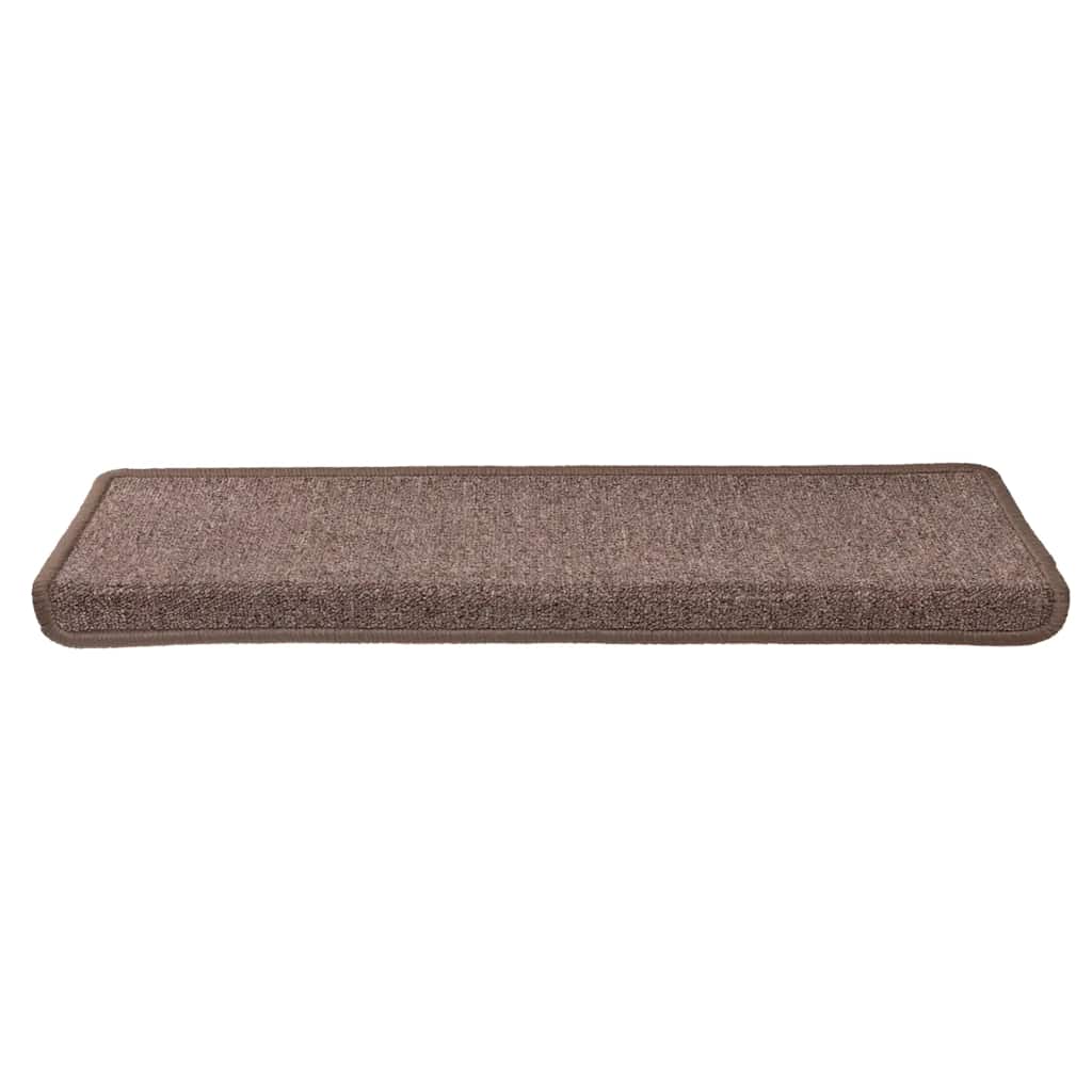 trappemåtter 30 stk. 65x21x4 cm brune rektangulære kanter
