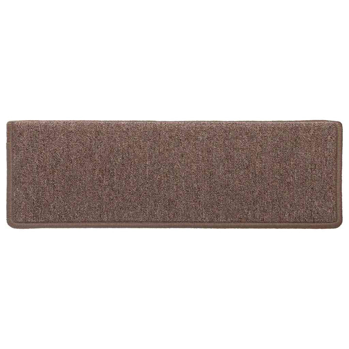 trappemåtter 30 stk. 65x21x4 cm brune rektangulære kanter