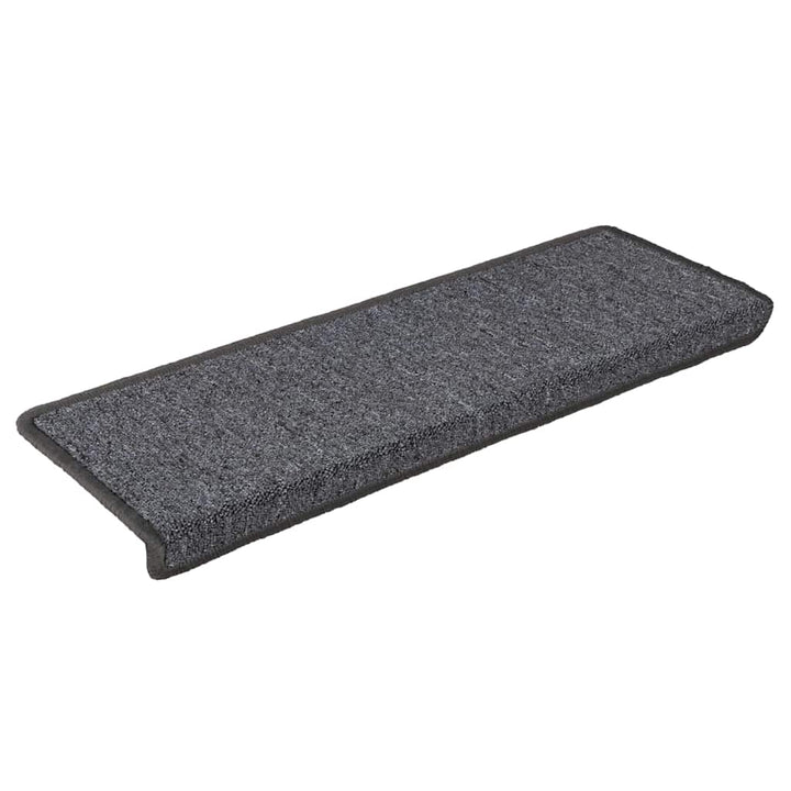 trappemåtter 30 stk. 65x21x4 cm mørkegrå rektangulær kant