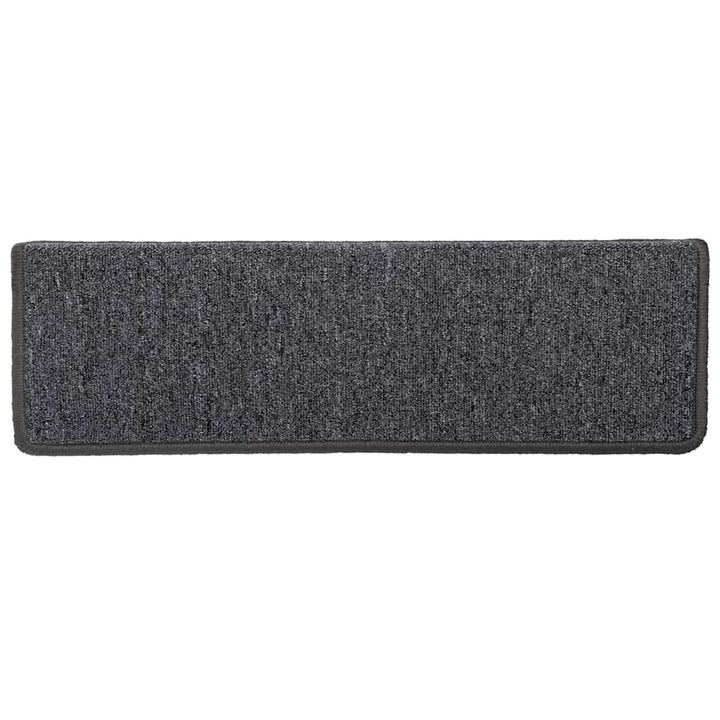 trappemåtter 30 stk. 65x21x4 cm mørkegrå rektangulær kant
